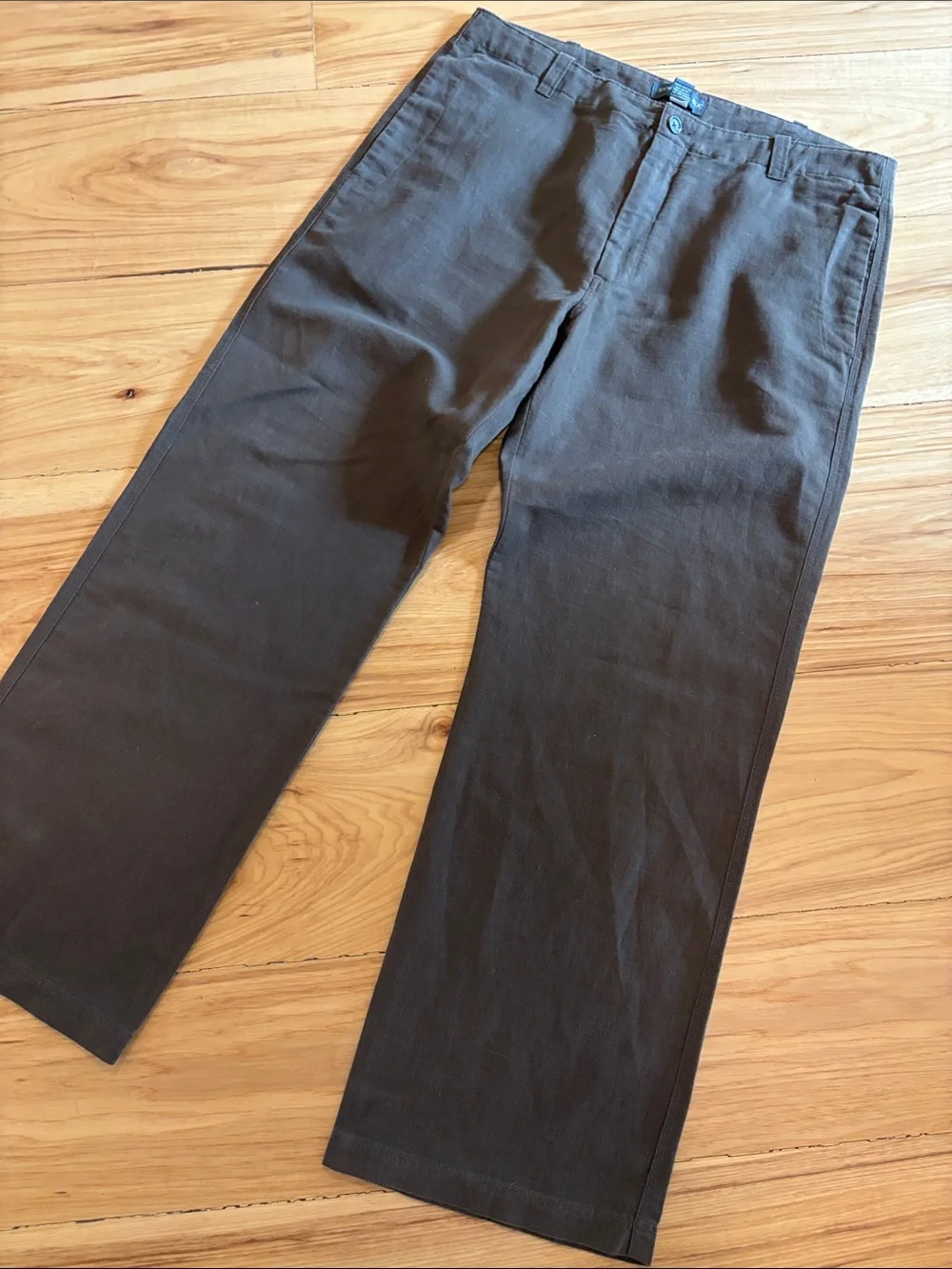 Banana Republic Men's linen pants in Dark Brown